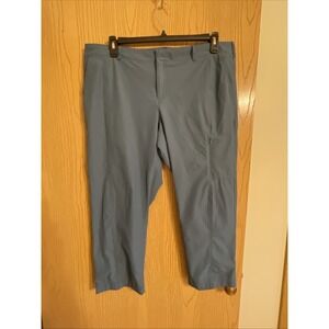 Women's Kirkland travel pants teal size 16 capri nylon outdoor hiking